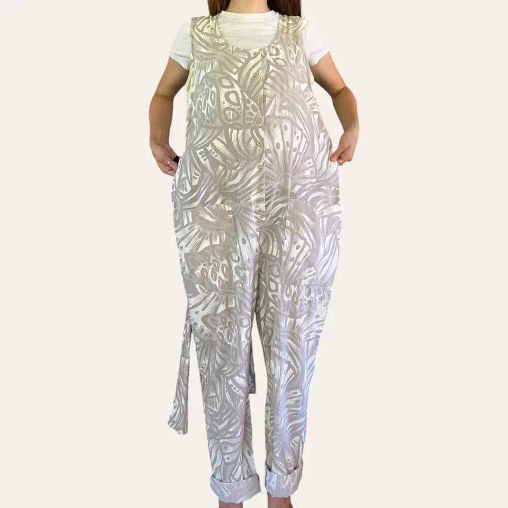 90s/2000s boho patterned vintage jumpsuit - Picture 6 of 7